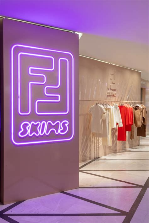 skims fendi pop up|fendi x skims.